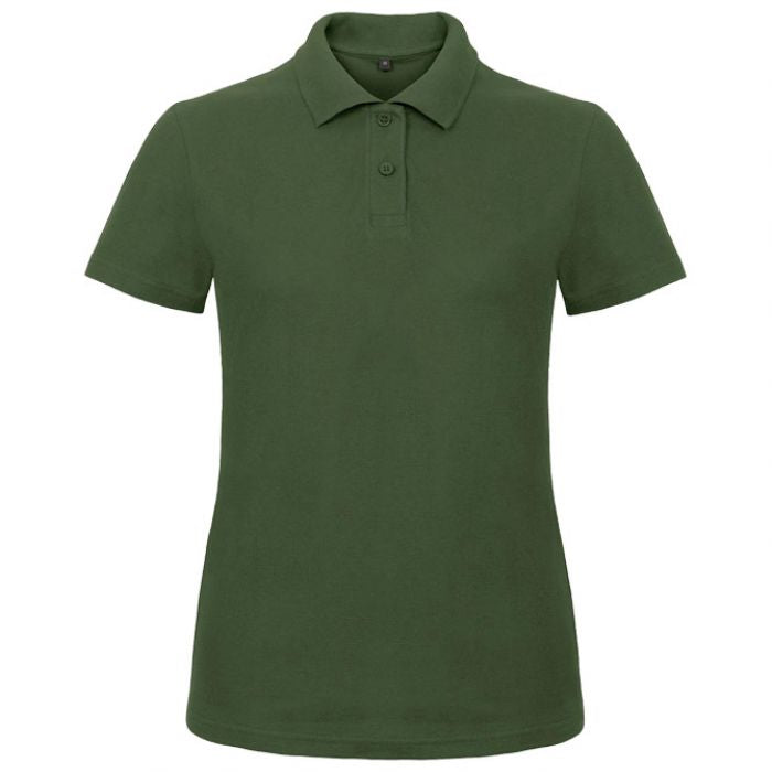 MAJICA KRATKI RUKAVI POLO B&C ID.001/WOMEN 180G TAMNOZELENA L