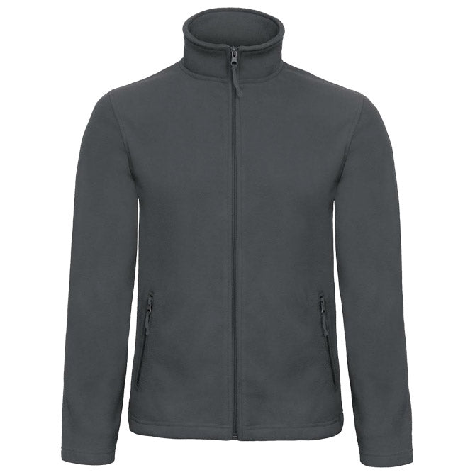 JAKNA ZIP-FLIS B&C ID.501 280G TEMNO SIVA S