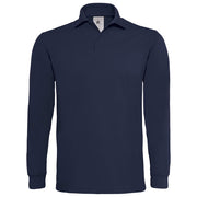 MAJICA DUGI RUKAVI POLO B&C HEAVYMILL LSL 230G TAMNO PLAVA 2XL-EOL!!