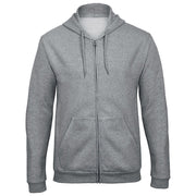 MAJICA DUGI RUKAVI ZIP B&C ID.205 270G SVIJETLO SIVA S