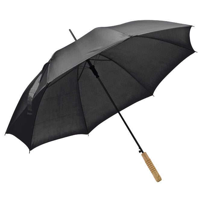 KIŠOBRAN AUTOMATIK S DRVENOM DRŠKOM EASY 508603 CRNI