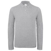 MAJICA DUGI RUKAVI POLO B&C ID.001 LSL 180G SVIJETLO SIVA 3XL