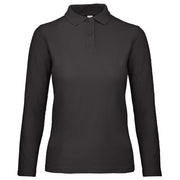 MAJICA DUGI RUKAVI POLO B&C ID.001 LSL/WOMEN 180G CRNA M
