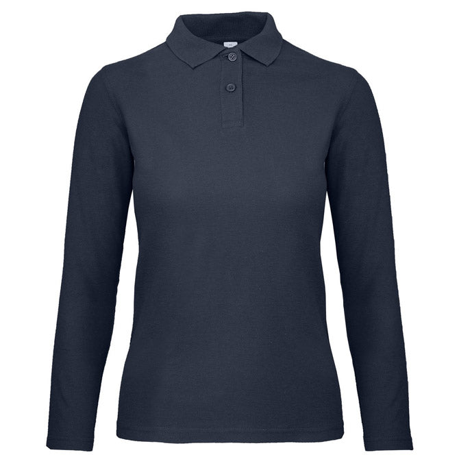 MAJICA DUGI RUKAVI POLO B&C ID.001 LSL/WOMEN 180G TAMNO PLAVA XL