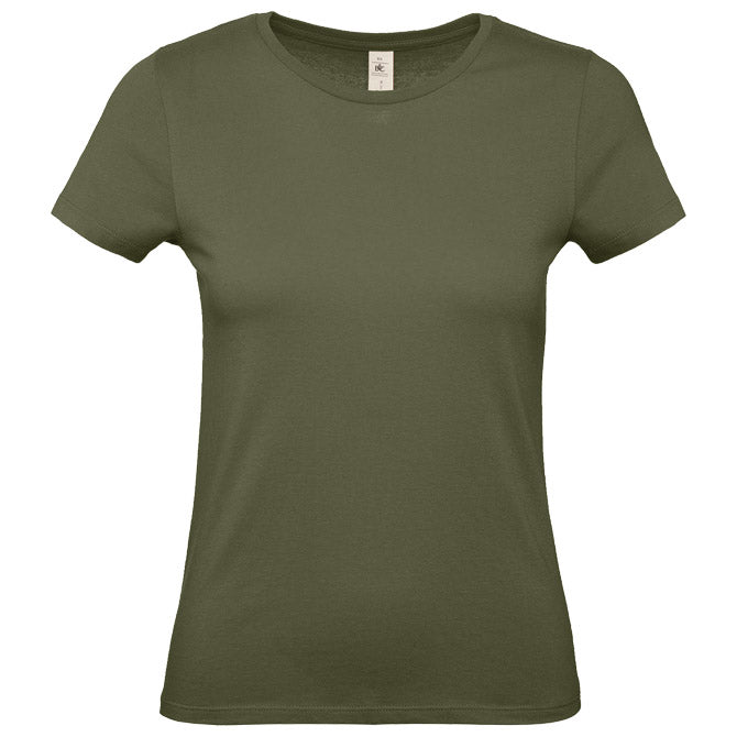 MAJICA KRATKI RUKAVI B&C #E150/WOMEN MASLINASTO ZELENA XL