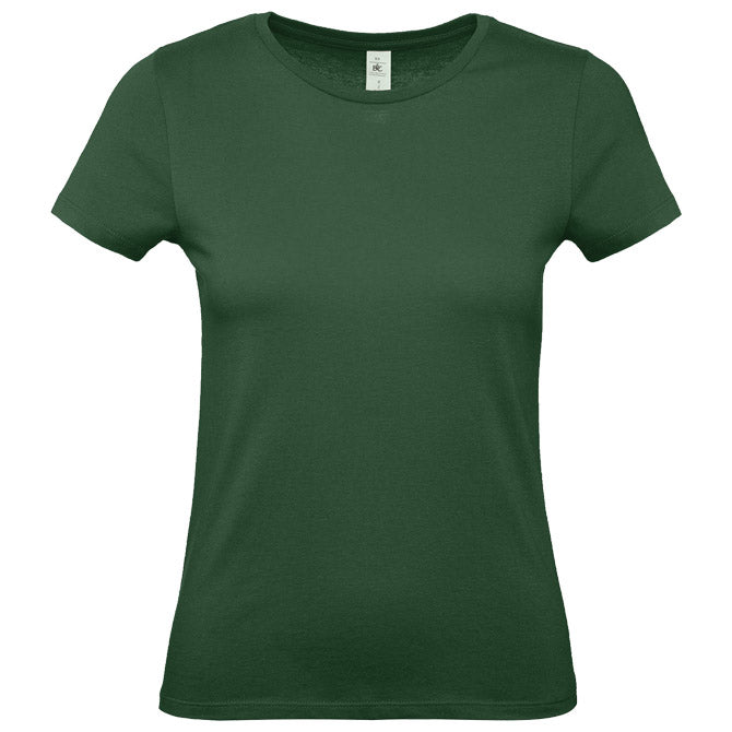 MAJICA KRATKI ROKAVI B&C #E150/WOMEN TEMNO ZELENA L