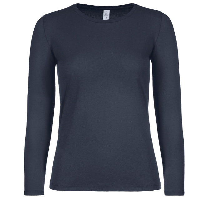 MAJICA DOLGI ROKAVI B&C #E150/WOMEN LSL TEMNO MODRA L