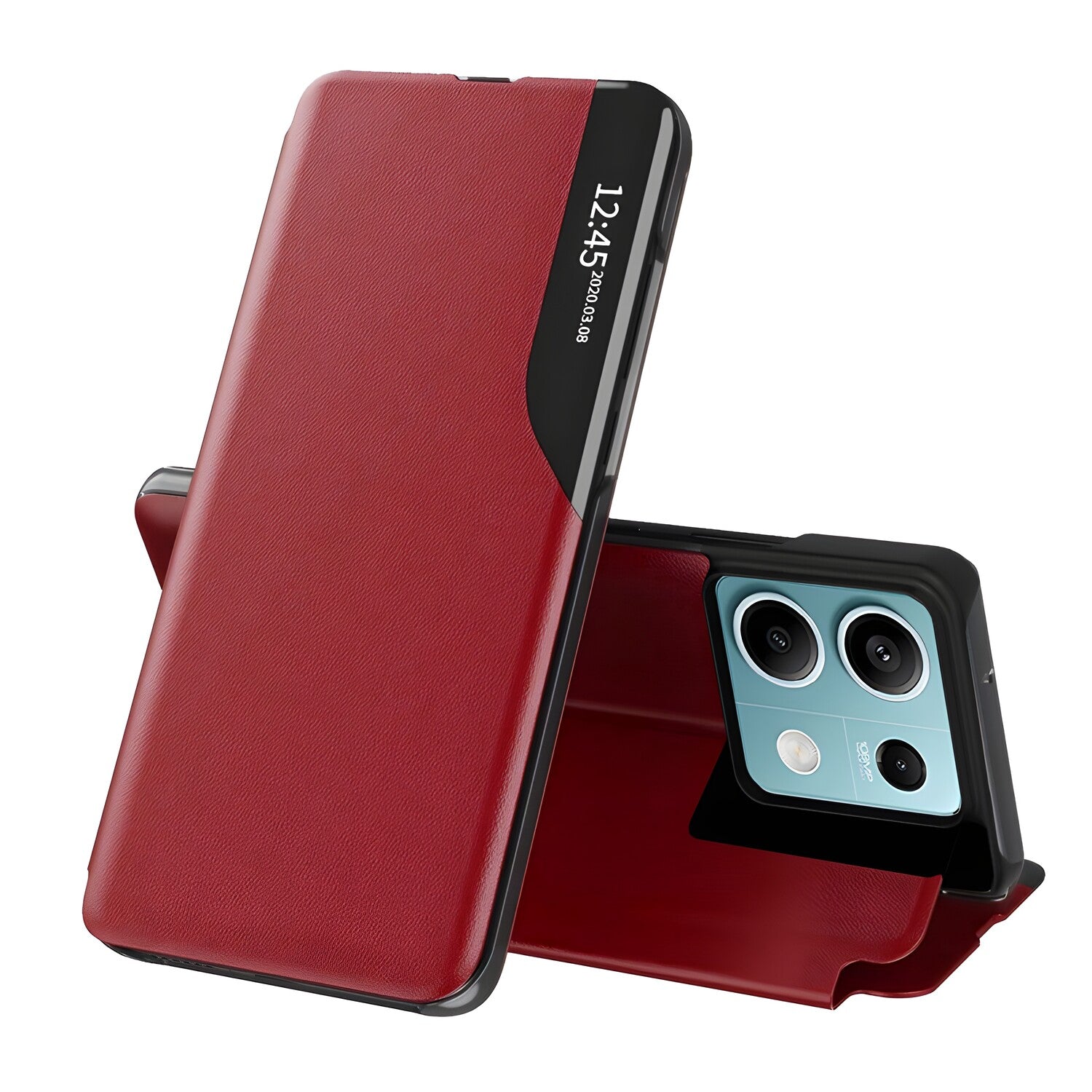 Elegantna knjižna futrola View Case za Xiaomi Redmi Note 13 - Crvena KP30979