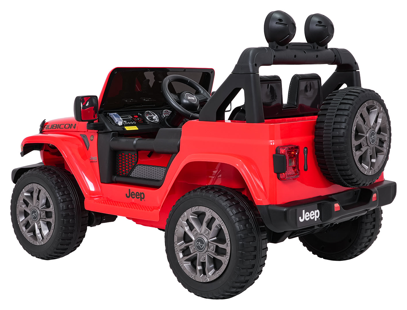 Licencirani auto na akumulator Jeep Wrangler Rubicon LIFT - crveni