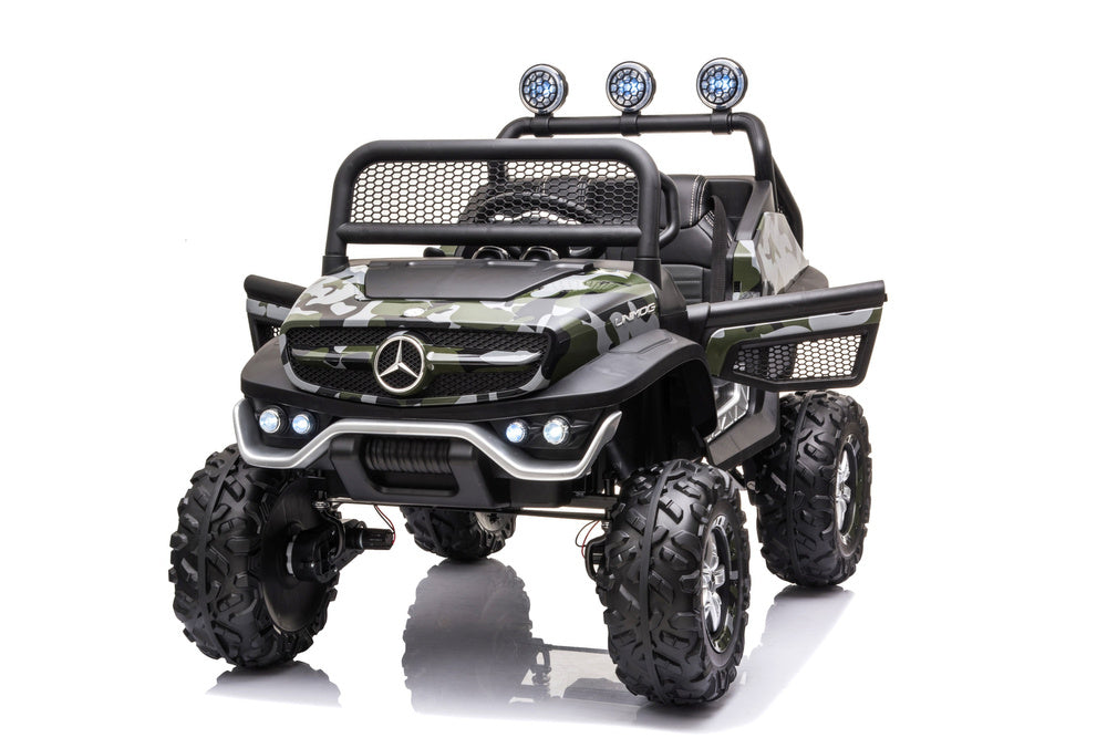 Licencirani auto na akumulator Mercedes Unimog S - moro/army