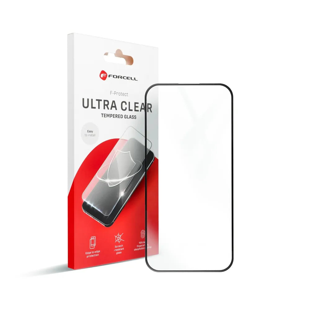 Kaljeno staklo za Samsung A26 5G Forcell Ultra Clear Glass - crni rub