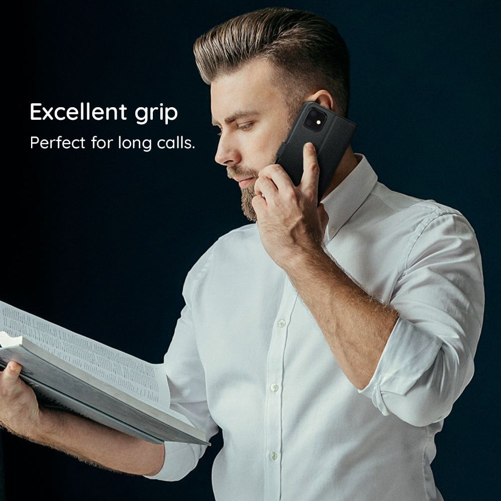Techsuit Diary Book preklopna maska za Motorola Edge 50 Ultra – crna