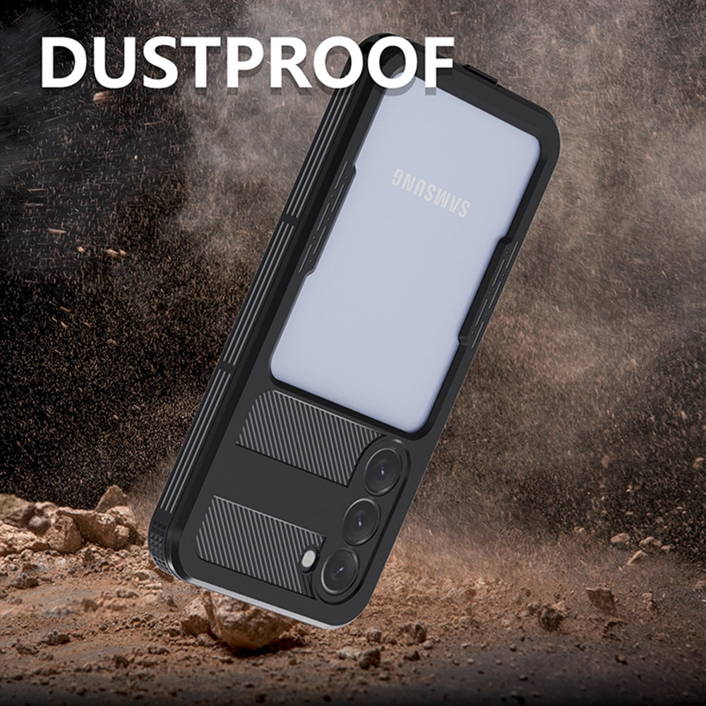 ShellBox – Vodootporna IP68 360° maska za Samsung Galaxy A25 5G – Crna