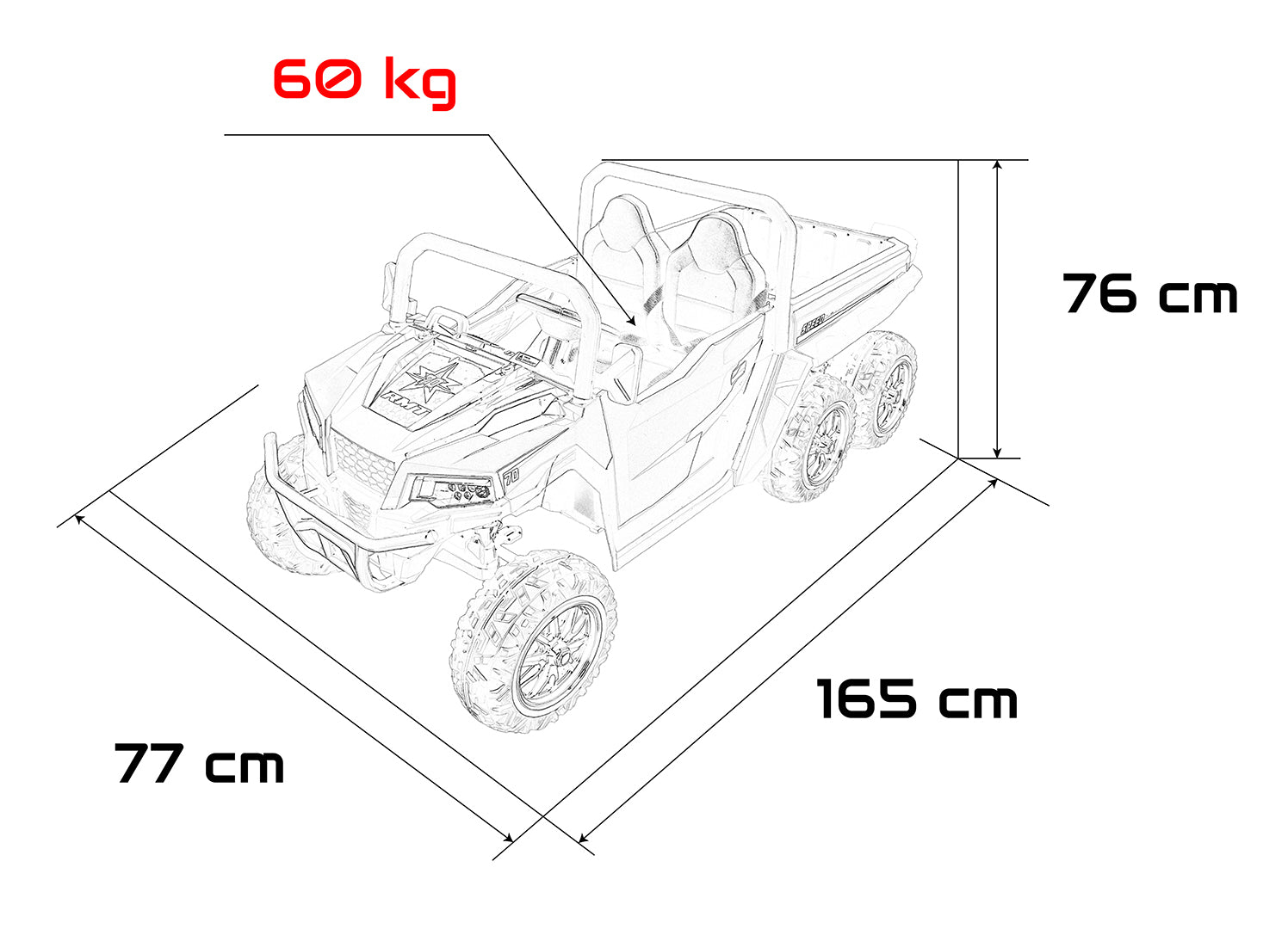 Auto na akumulator Farmer Truck X-POWER 4x4 - DVOSJED - plavi