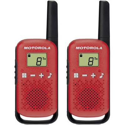 Motorola TALKABOUT T42 dvosmjerni radio 16 kanali Crno, Crveno