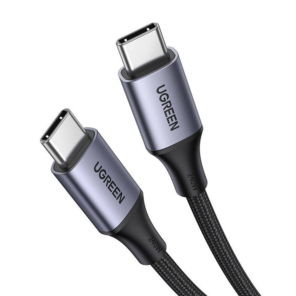 Ugreen 15311 USB kabel 1 m USB C 4,8 Gbit/s 240 W Sivo