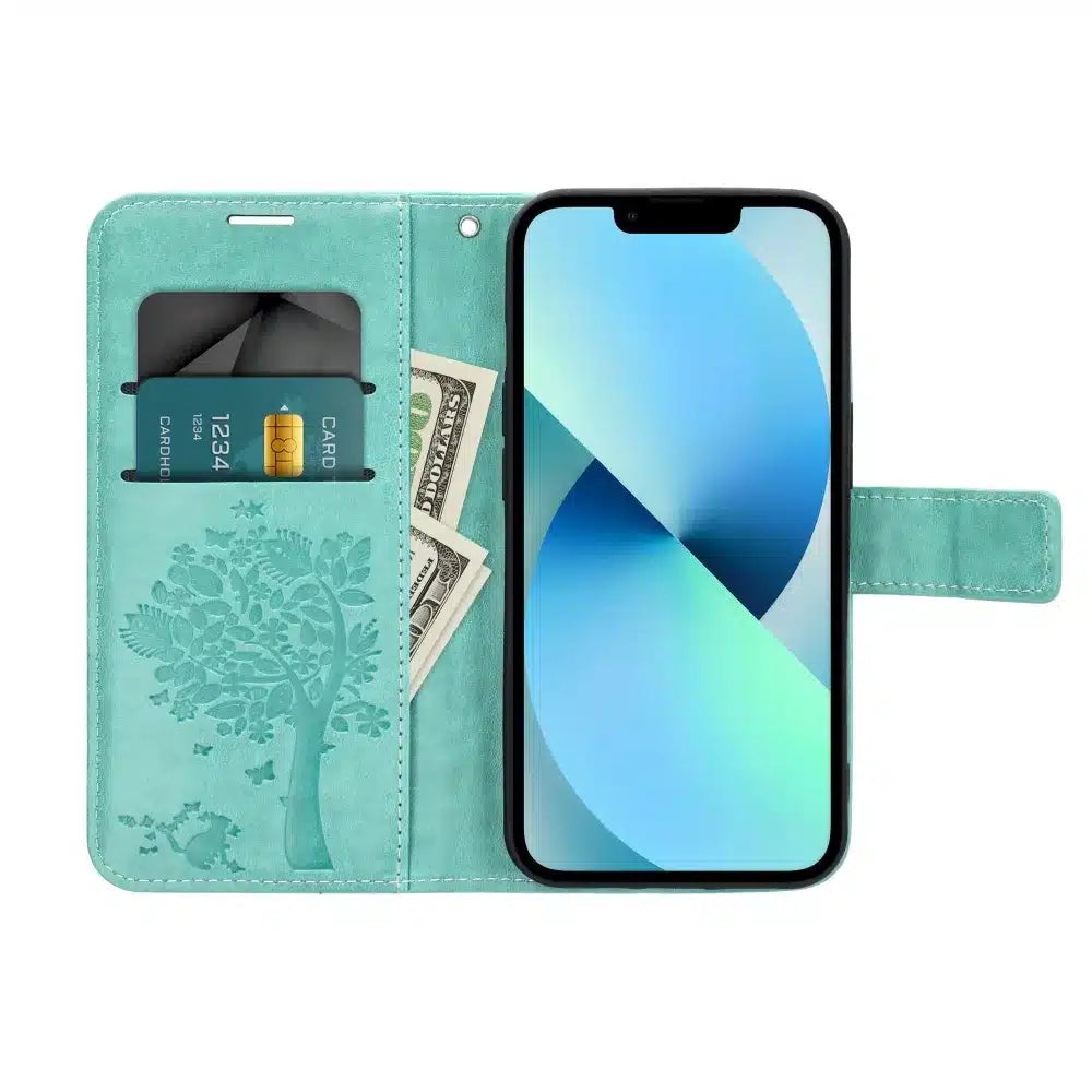 MEZZO Book case za SAMSUNG GALAXY A13 4G tree green