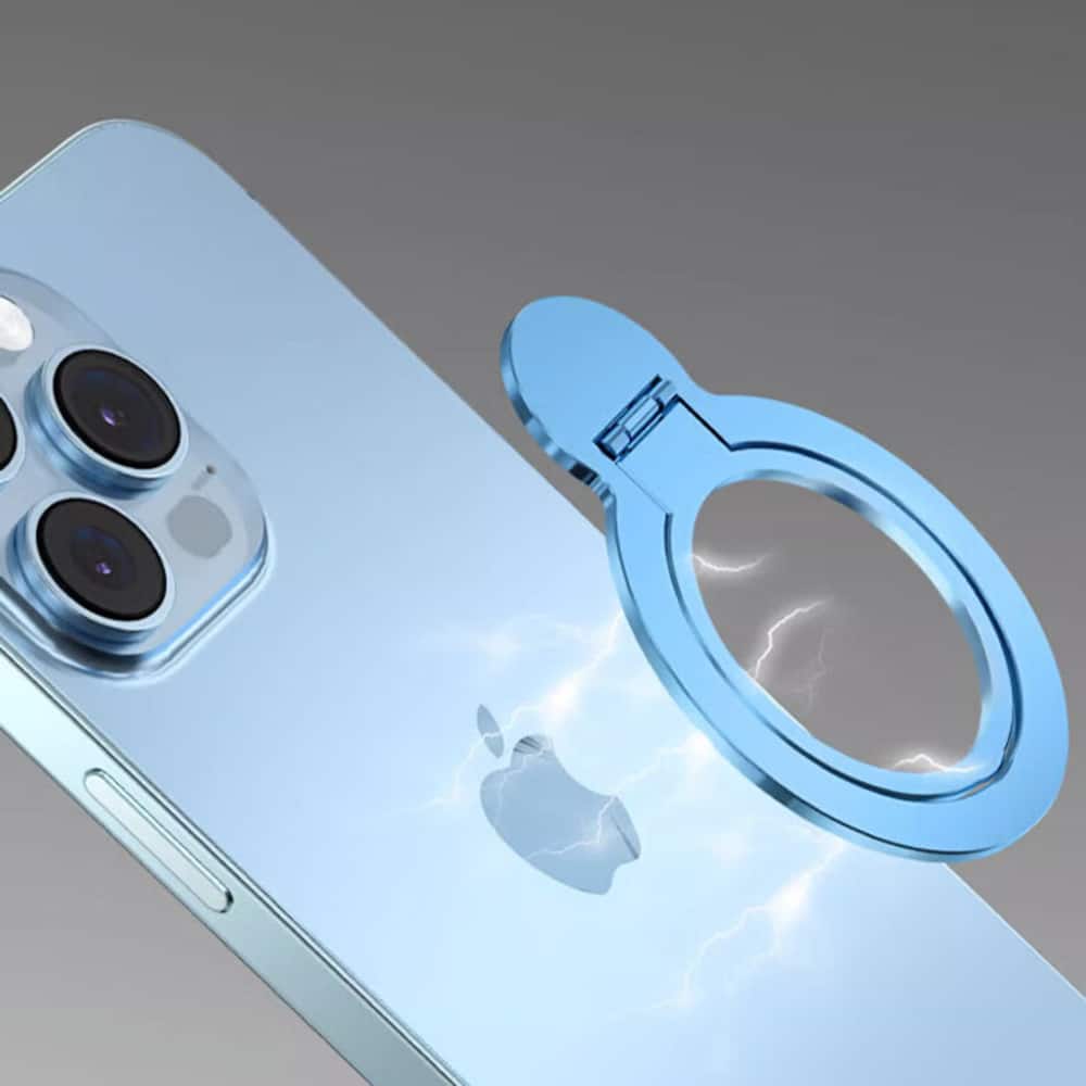 Techsuit – MagSafe telefonski prsten (MPR4) – Okrugli oblik- aluminijska legura – plavi