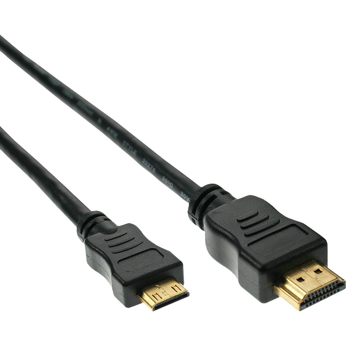 InLine 17455P HDMI kabel 5 m HDMI Tip A (Standard) HDMI Type C (Mini) Crno