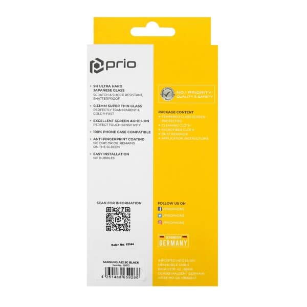 PRIO 3D zaštitno staklo od kaljenog stakla za Samsung A52s / A52/ A52 5G crno