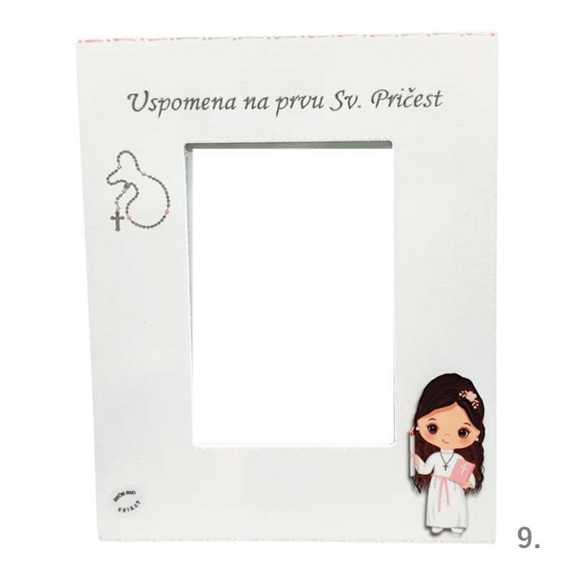 Personalizirani okviri za Prvu sv. Pričest za djevojčice  – Učinite uspomene nezaboravnima - 9. - 151166