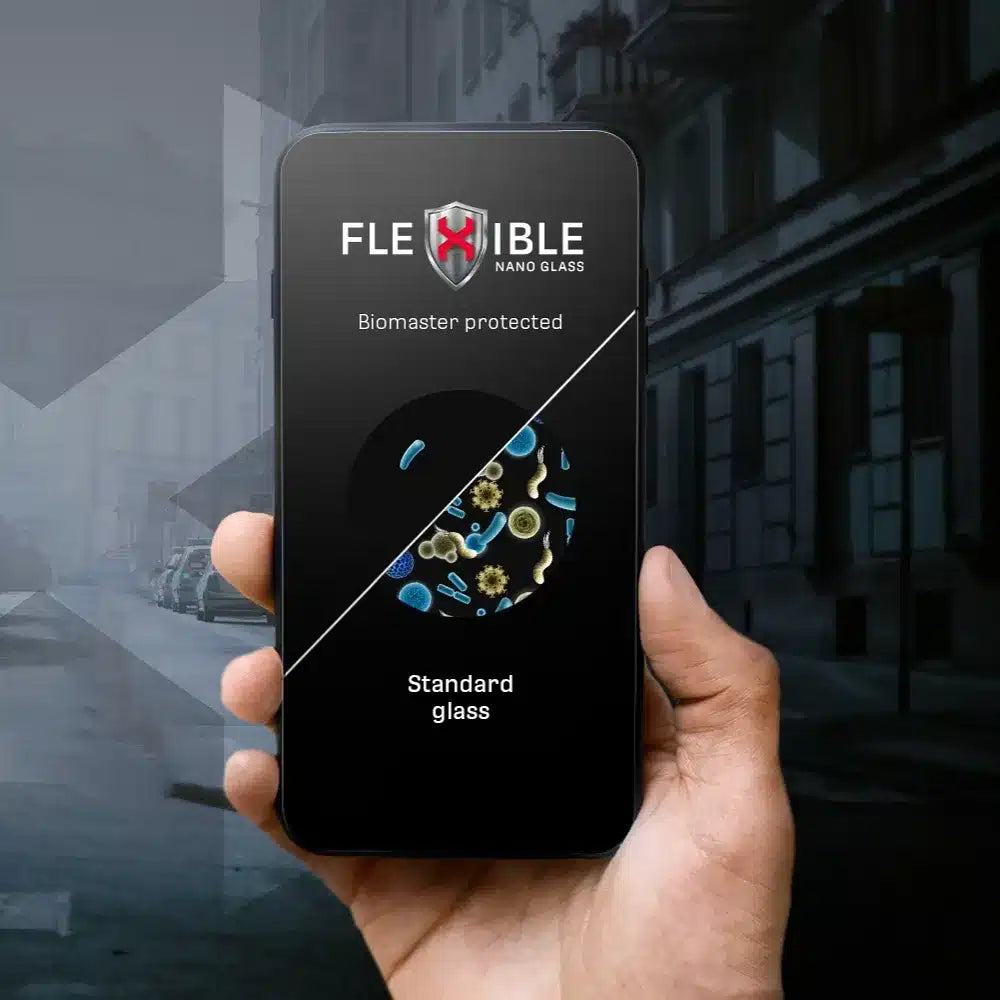 Forcell Flexible 5D - hibridno staklo za iPhone 15 Pro crno