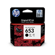 HP 653 Black Original Ink Advantage Cartridge spremnik s tintom 1 kom Standardni prinos Crno