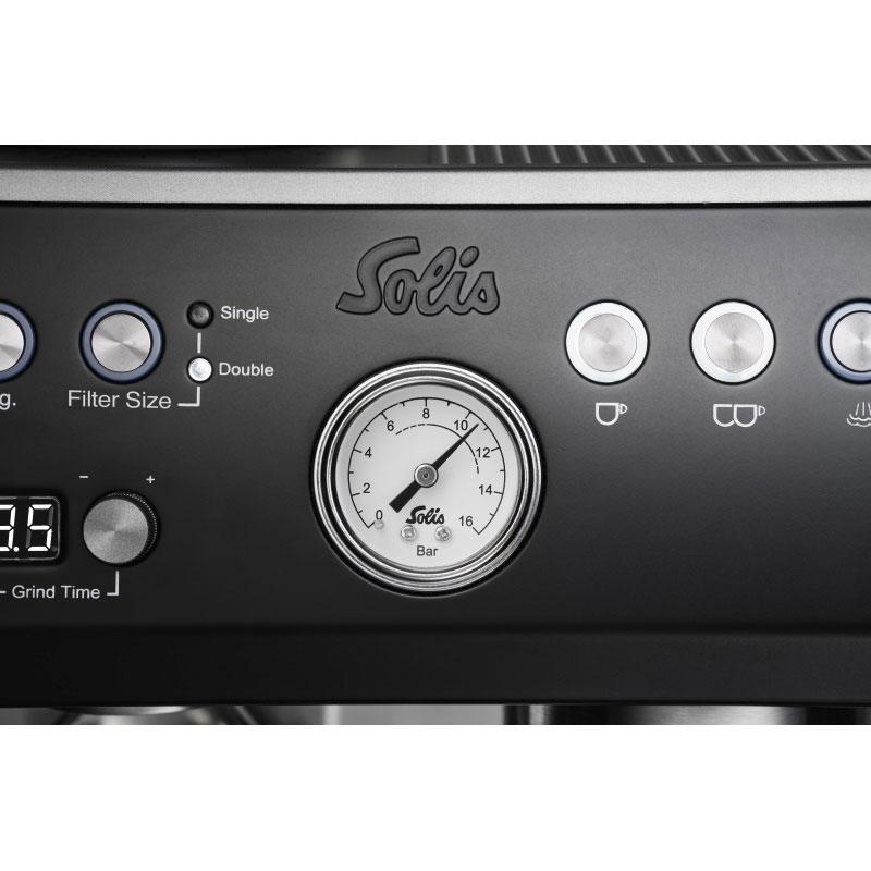 Solis Grind & Infuse Perfetta Black espresso machine