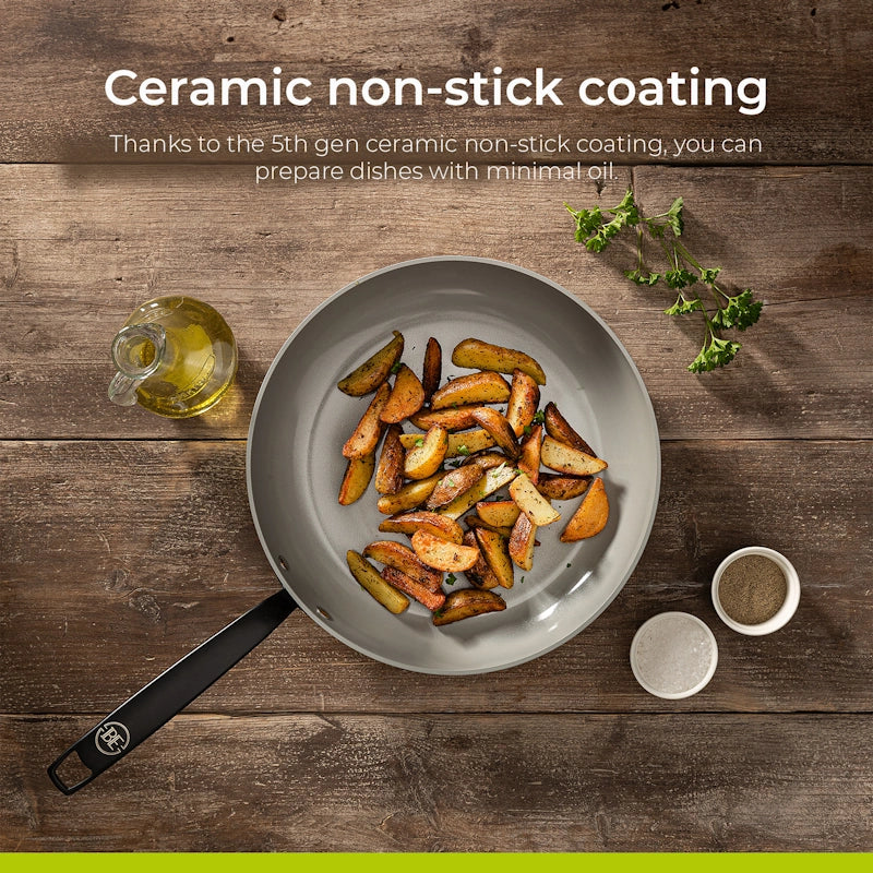 BE Living Frying Pan Essential Black 30 cm