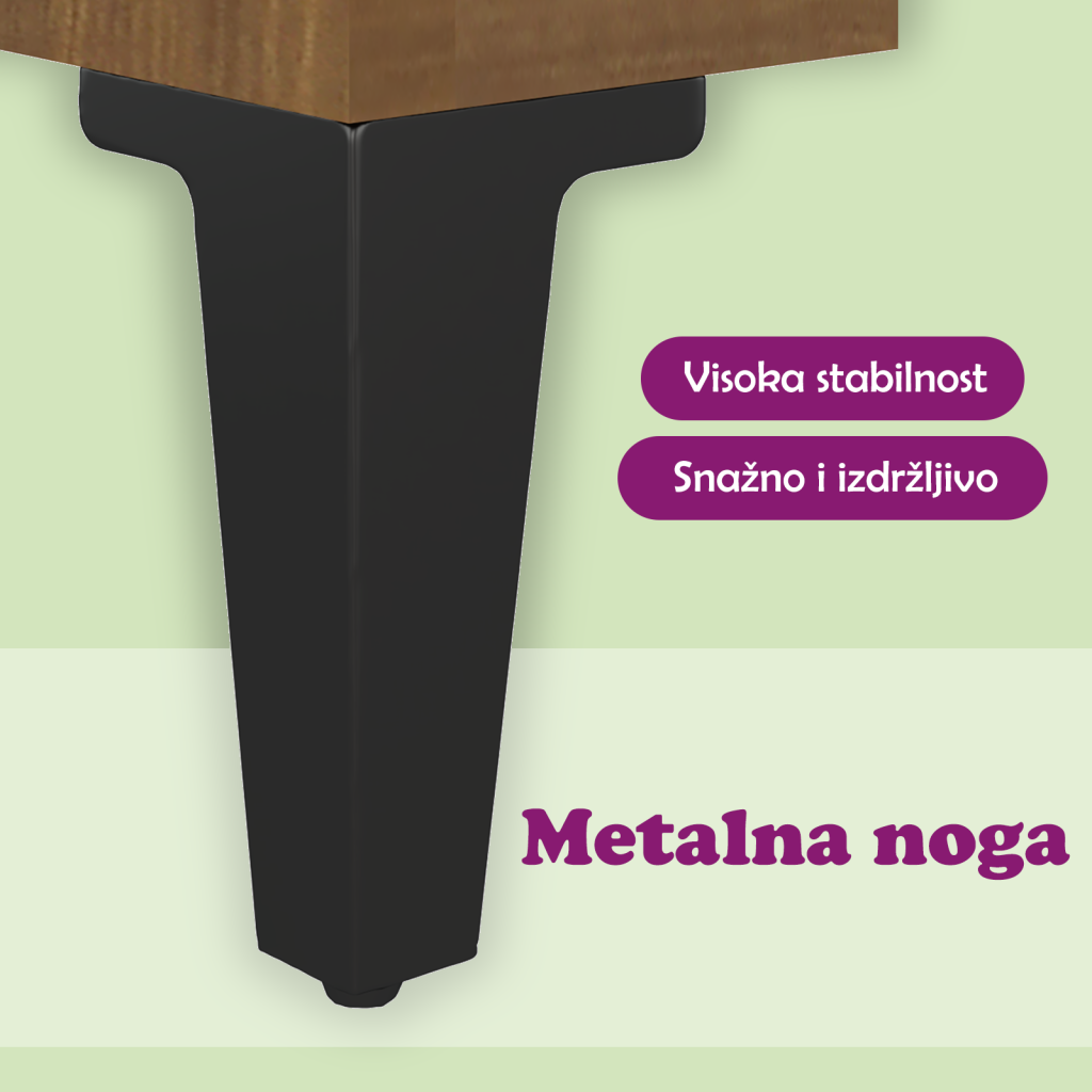Stolić za kavu boja smeđeg hrasta 102x50x40cm konstruirano drvo