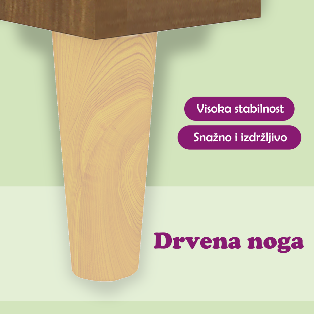 Stolić za kavu smeđa boja hrasta 50x50x40 cm konstruirano drvo