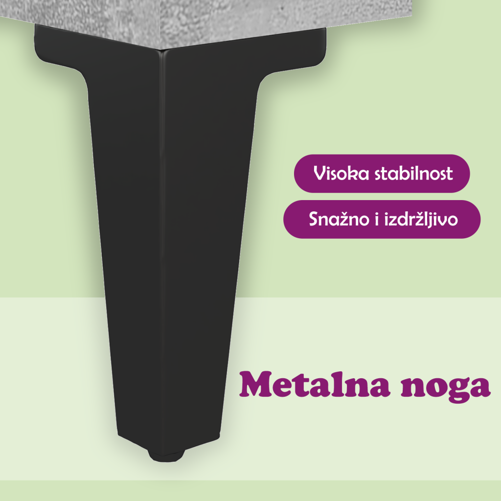 Komoda siva boja betona 90x34x80 cm od konstruiranog drva