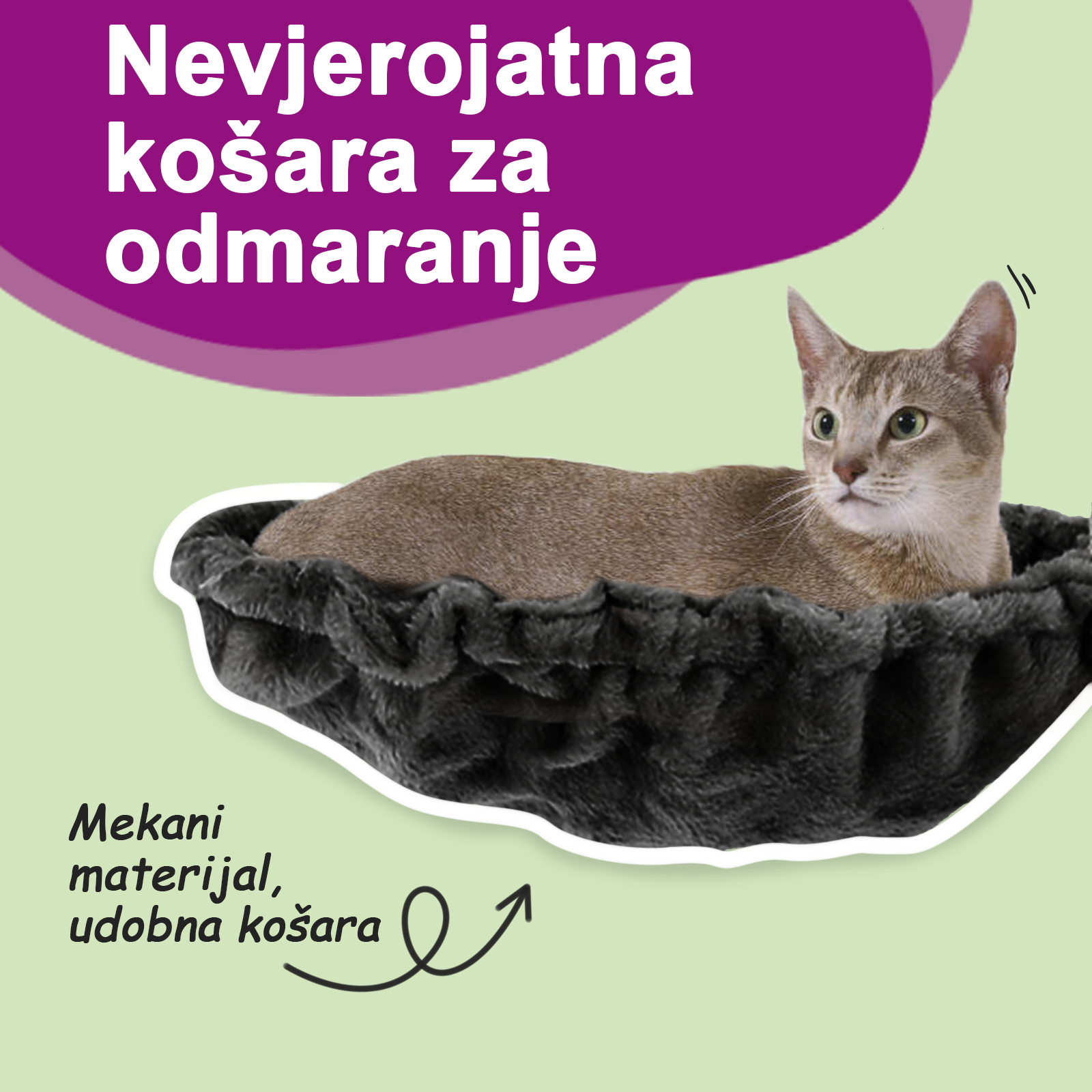 Penjalica za mačke sa stupovima za grebanje tamnosiva 92 cm
