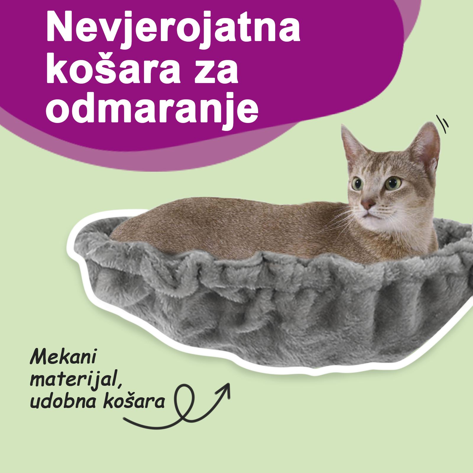 Penjalica za mačke sa stupovima za grebanje svjetlosiva 118,5cm