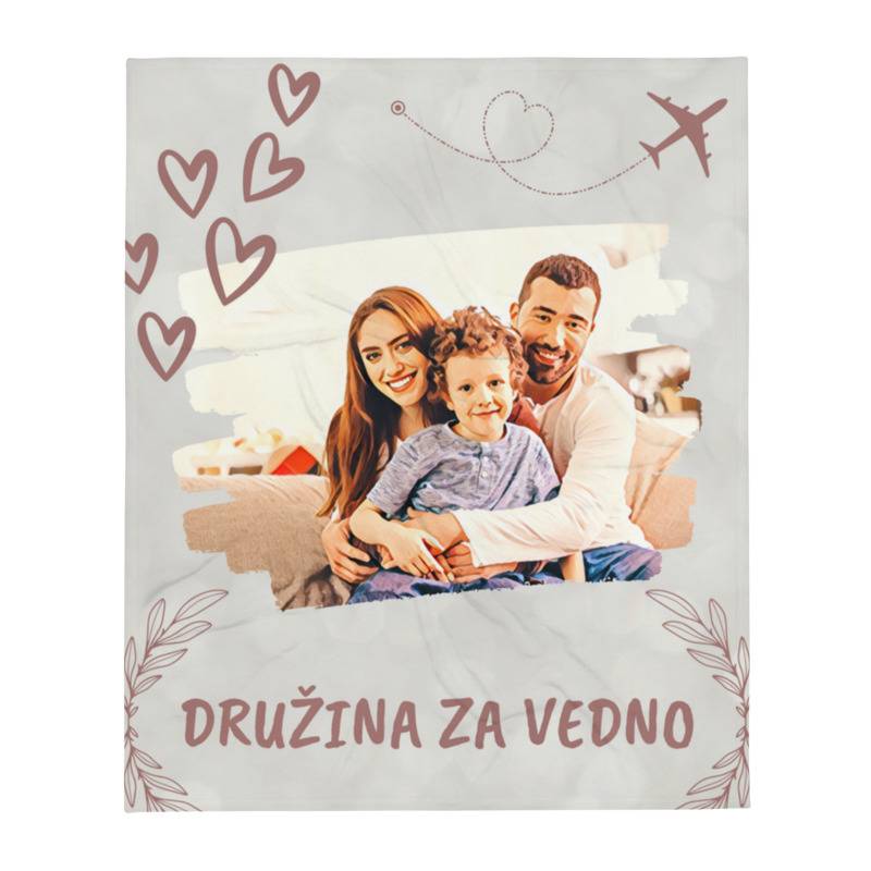 Personalizirane Deka po imenu - Obitelj zauvijek