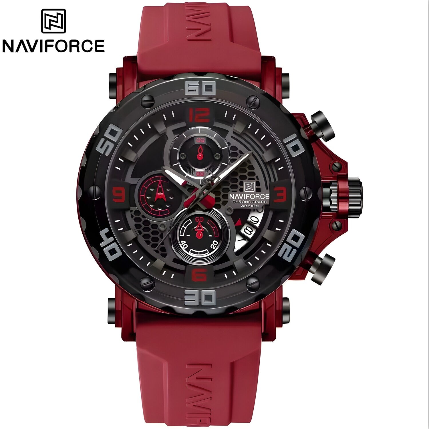 Sat NAVIFORCE MR-38578 - Crvena / Crna KP38578