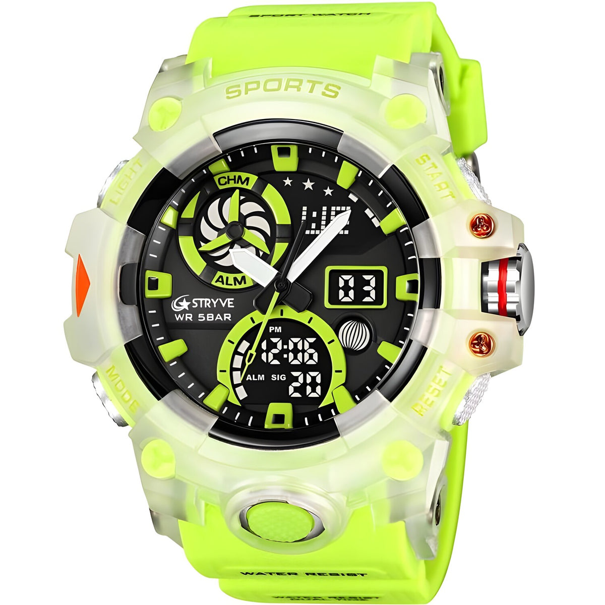 Sat STRYVE HU-38686 - Zelena / Prozirna KP38686