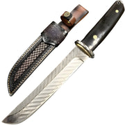 Damastni outdoor nož BR - 39486 - Smeđa KP39486