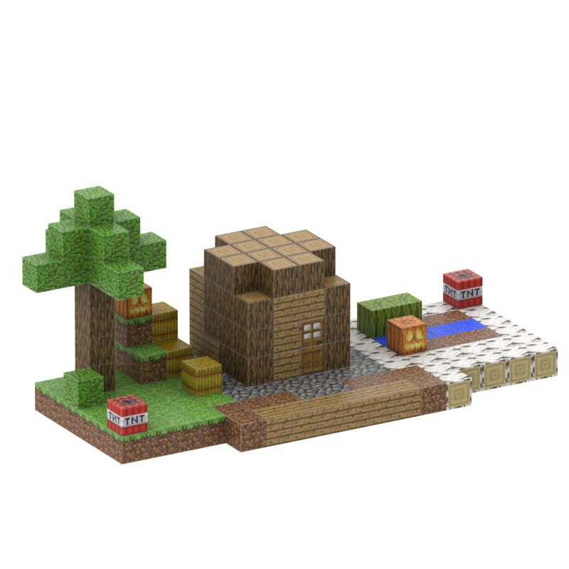 MagnetikCraft Seoska kućica, 192 Komada + 6 Figura
