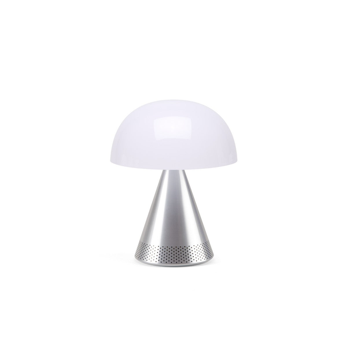 Lexon MINA L AUDIO prijenosna lampa s bluetooth zvučnikom SREBRNA