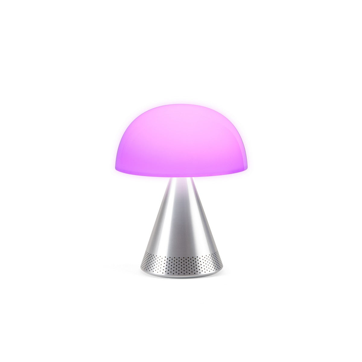 Lexon MINA L AUDIO prijenosna lampa s bluetooth zvučnikom SREBRNA