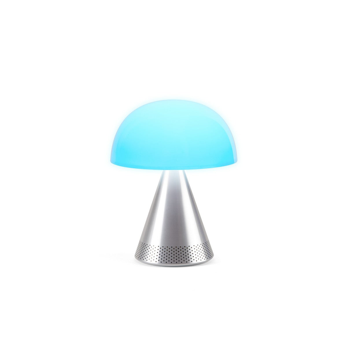 Lexon MINA L AUDIO prijenosna lampa s bluetooth zvučnikom SREBRNA