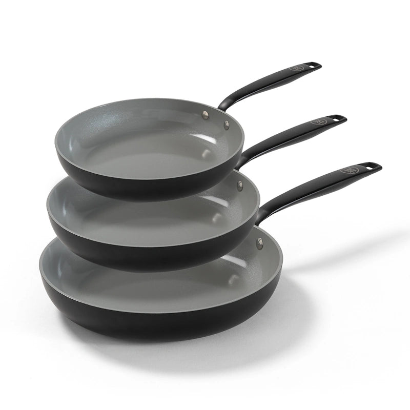 BE Living Set ponev Essential Black 20-24-28 cm