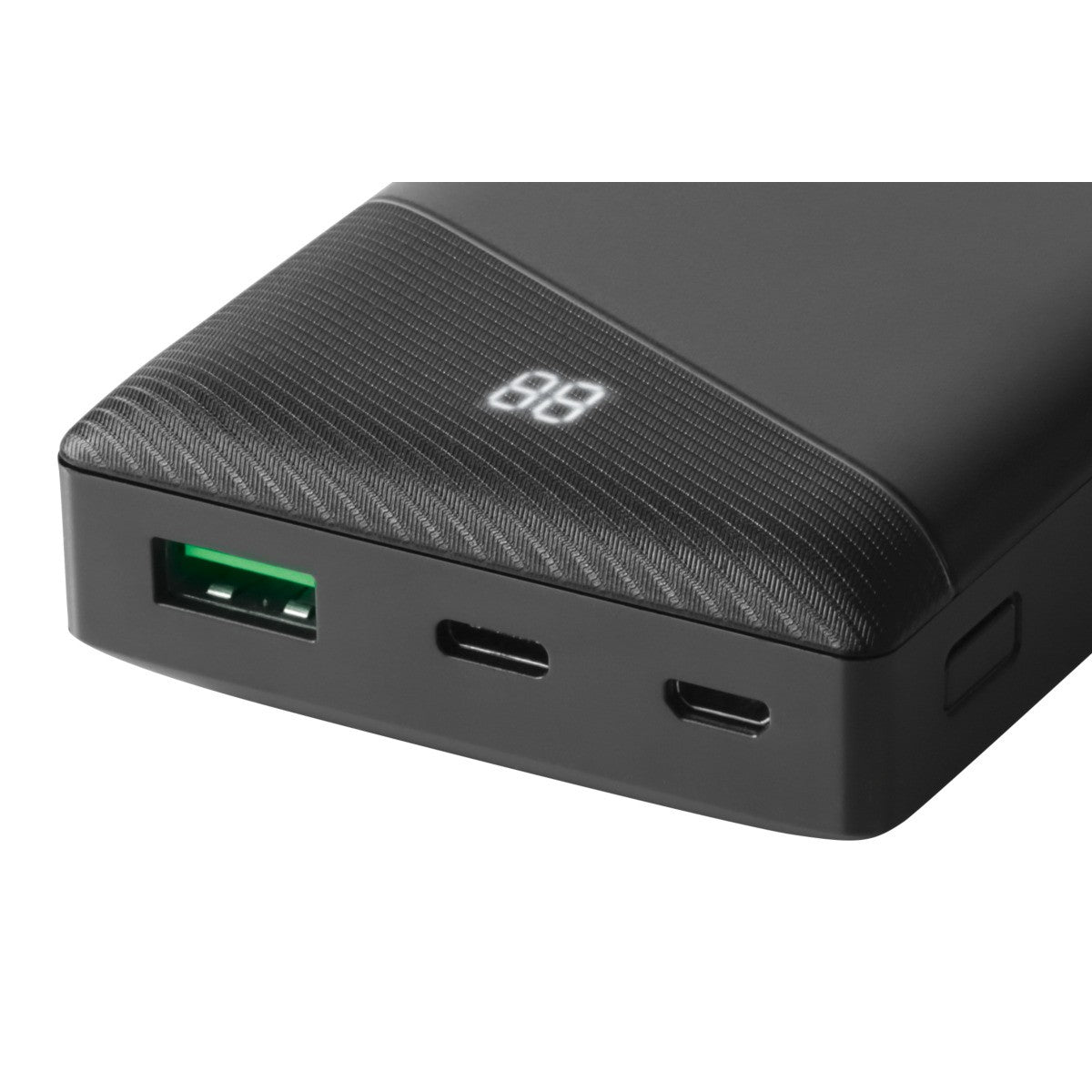 DELTACO power bank 10 000 mAh, 1x USB-C PD, 1x USB-A Brzo punjenje