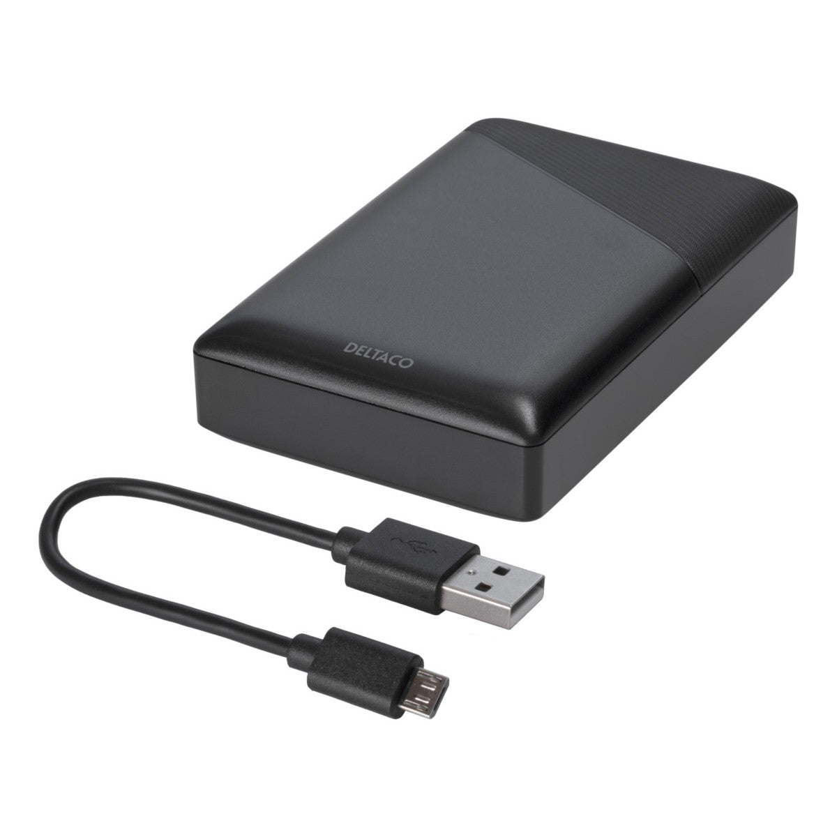 DELTACO power bank 10 000 mAh, 1x USB-C PD, 1x USB-A Brzo punjenje