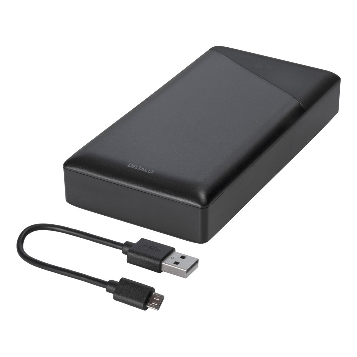 DELTACO power bank 20 000 mAh, 1x USB-C PD, 1x USB-A Brzo Punjenje