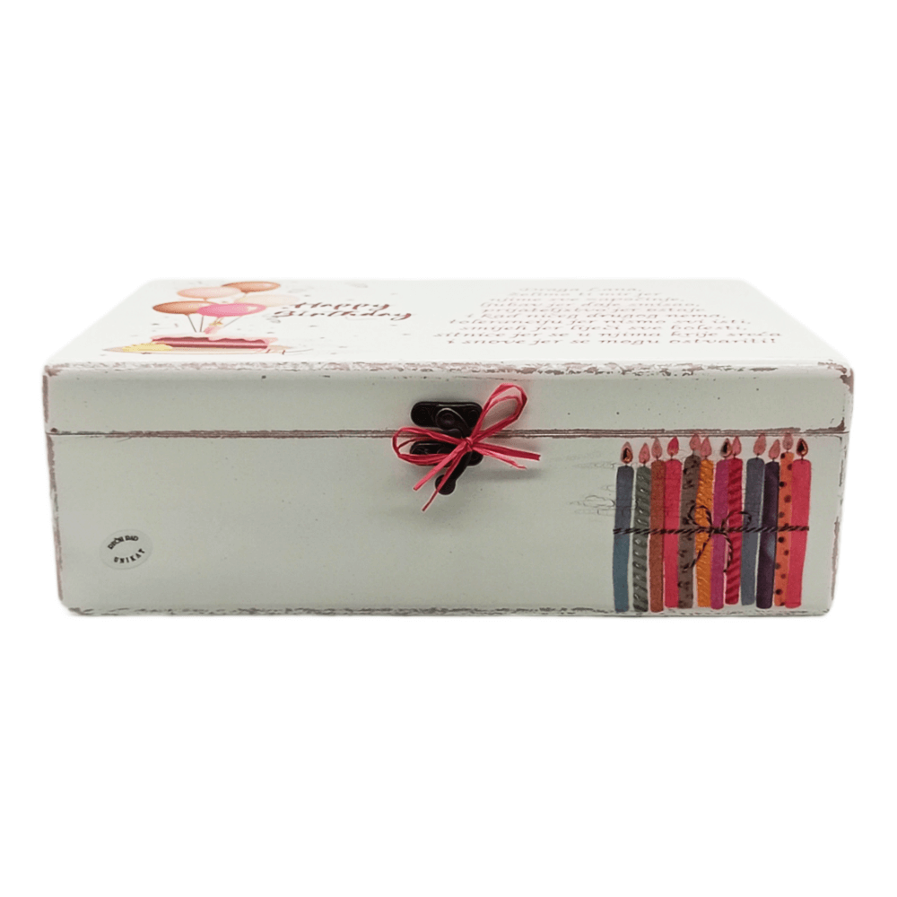 🎁 Personalizirana Kutija Uspomena – Happy Birthday 🎂  Š18043