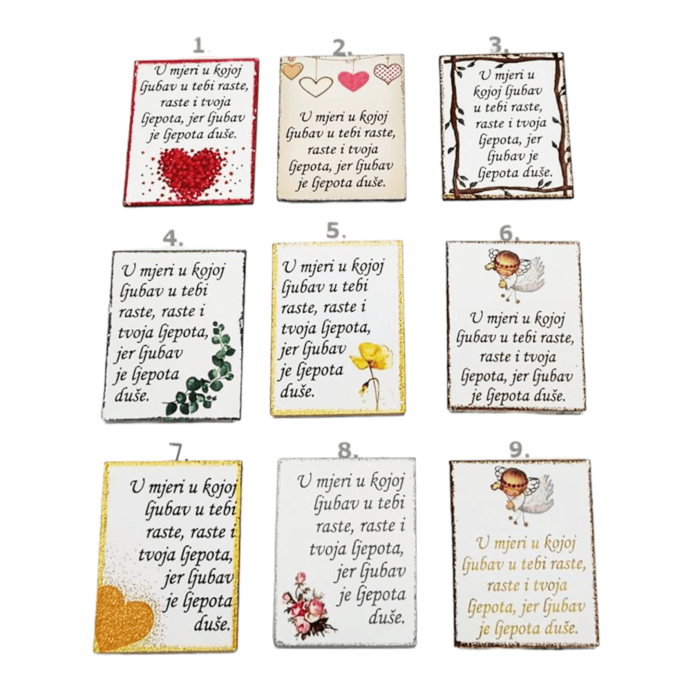 Ljubav je ljepota duše  Š12438 Magnet
