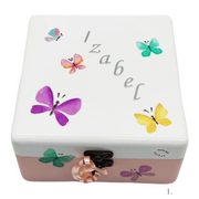 Kutija uspomena personalizirana imenom - poklon za rođenje, krštenje ili rođendan djeteta - 1. 16x16x10cm - 165130