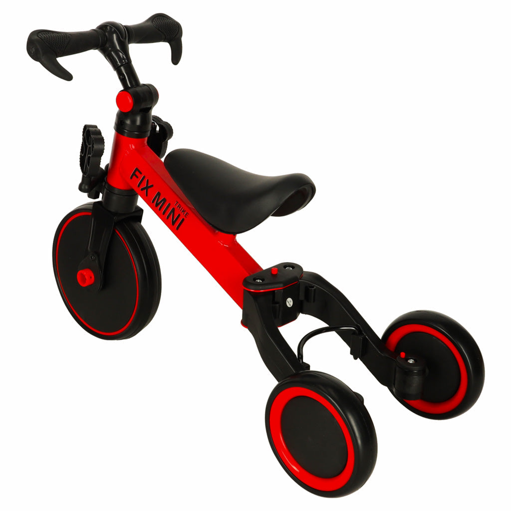 Sklopivi multifunkcionalni tricikl Fix Mini 3u1 - Crveni